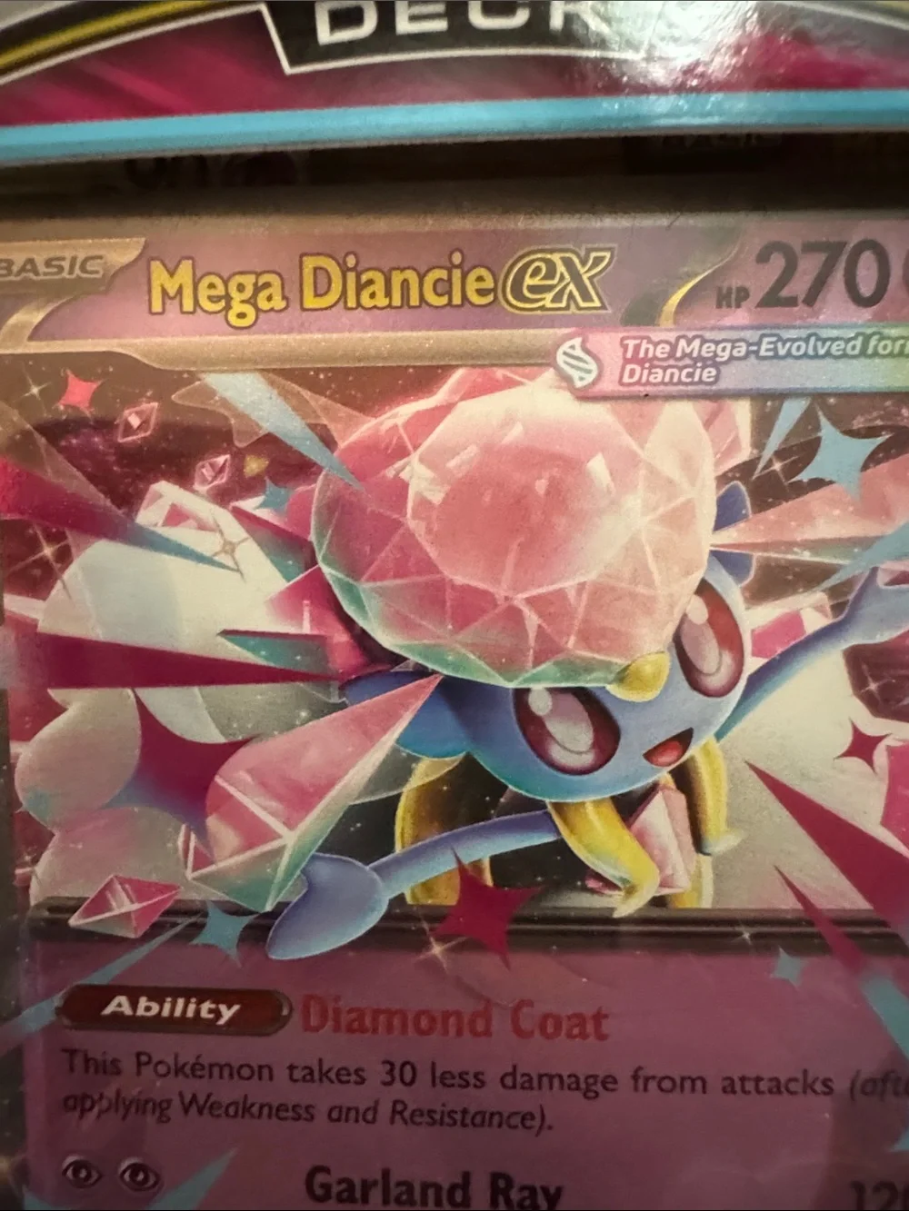 Mega Diancie ex Mega Battle Deck Pokémon TCG new Sealed 60 card deck token mat